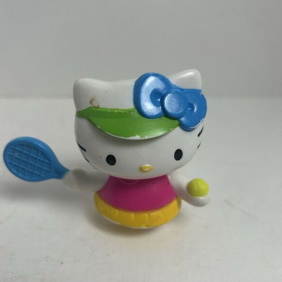 2013 Hello Kitty Loves Playing Tennis 3" McDonald's Action Figure #3 Sanrio - Picture 1 of 4